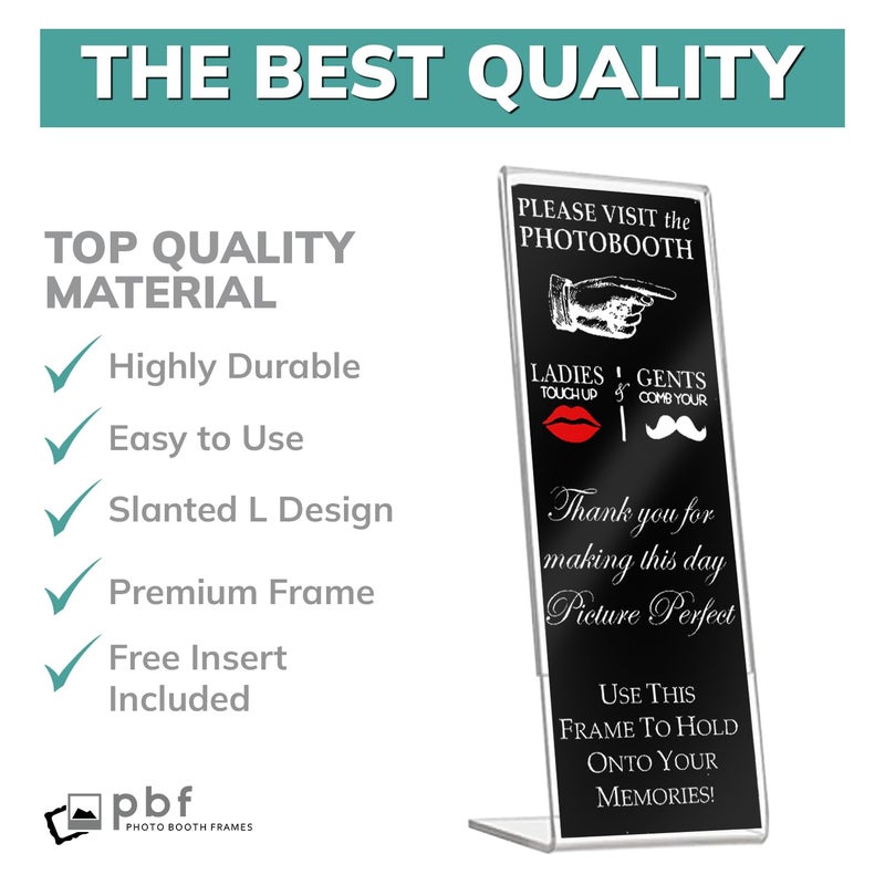 pbf PHOTO BOOTH FRAMES Photo Booth Frames - Plastic Photo Booth Frames with Inserts 2x6 Slanted L Photo Strip Value Pack (100 Pack) - Image 4